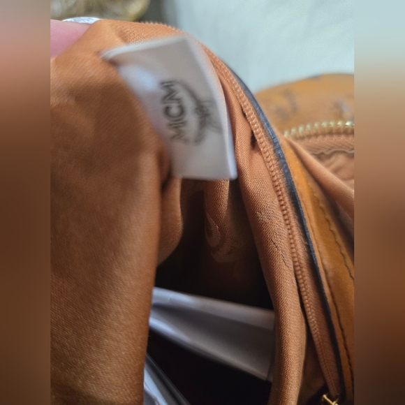 MCM Hobo Bag/Shoulder Bag Cognac Visetos made in Korea - Picture 7 of 13